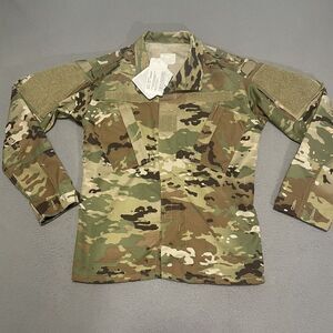 Army Combat Female Shirt Uniform Coat 33 Short Full‎ Zip Rip Stop Camo Pockets